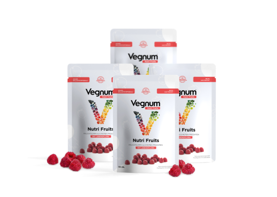 Vegnum Nutri Fruits mit rote Früchte-Geschmack (Lebendflora) 4*30St.