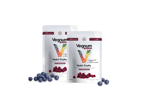 Vegnum Nutri Fruits mit Blaubeergeschmack (Ashwagandha) 2*30St.